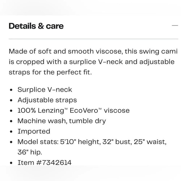 Abound Swing Cami Sz Small Nordstrom REVOLVE brand NWT MSRP $89 - Picture 4 of 4